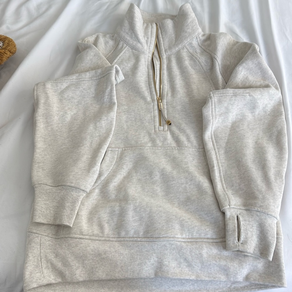 Scuba oversized half zipped Lululemon sweater